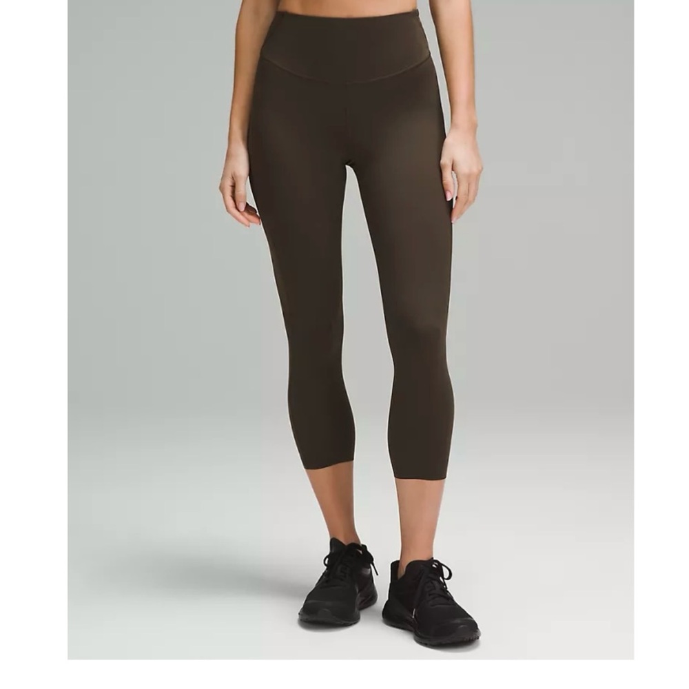 Lululemon Base Pace High Rise Crop 23” - Dark Olive - Size 18 - NWT!